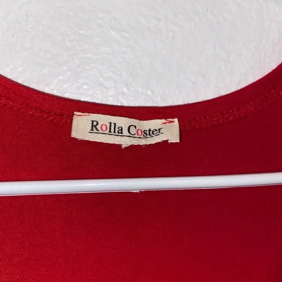 Rolla Coster Vibrant Red Midi Dress - Picture 4 of 5